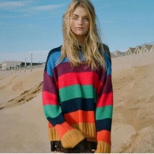 Urban Outfitters color block striped sweater | size M